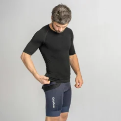 Gripgrab Unisex PACR Spring-Autumn Seamless Short Sleeve Base Layer Black