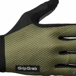 Gripgrab Vertical 2 Insidegrip™ Full Finger Summer Gloves Olive Green