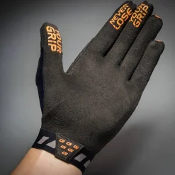 Gripgrab Vertical InsideGrip™ Full Finger Glove Orange Hi-vis