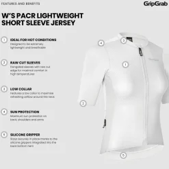 Gripgrab Women's GripGrab PACR Lightweight Short Sleeve Jersey White
