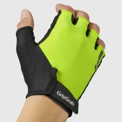 Gripgrab Women's ProRide RC Max Padded Short Finger Summer Gloves Yellow Hi-Vis