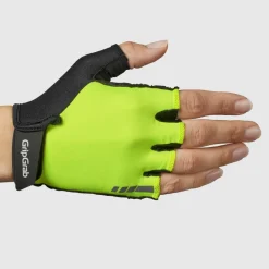 Gripgrab Women's ProRide RC Max Padded Short Finger Summer Gloves Yellow Hi-Vis