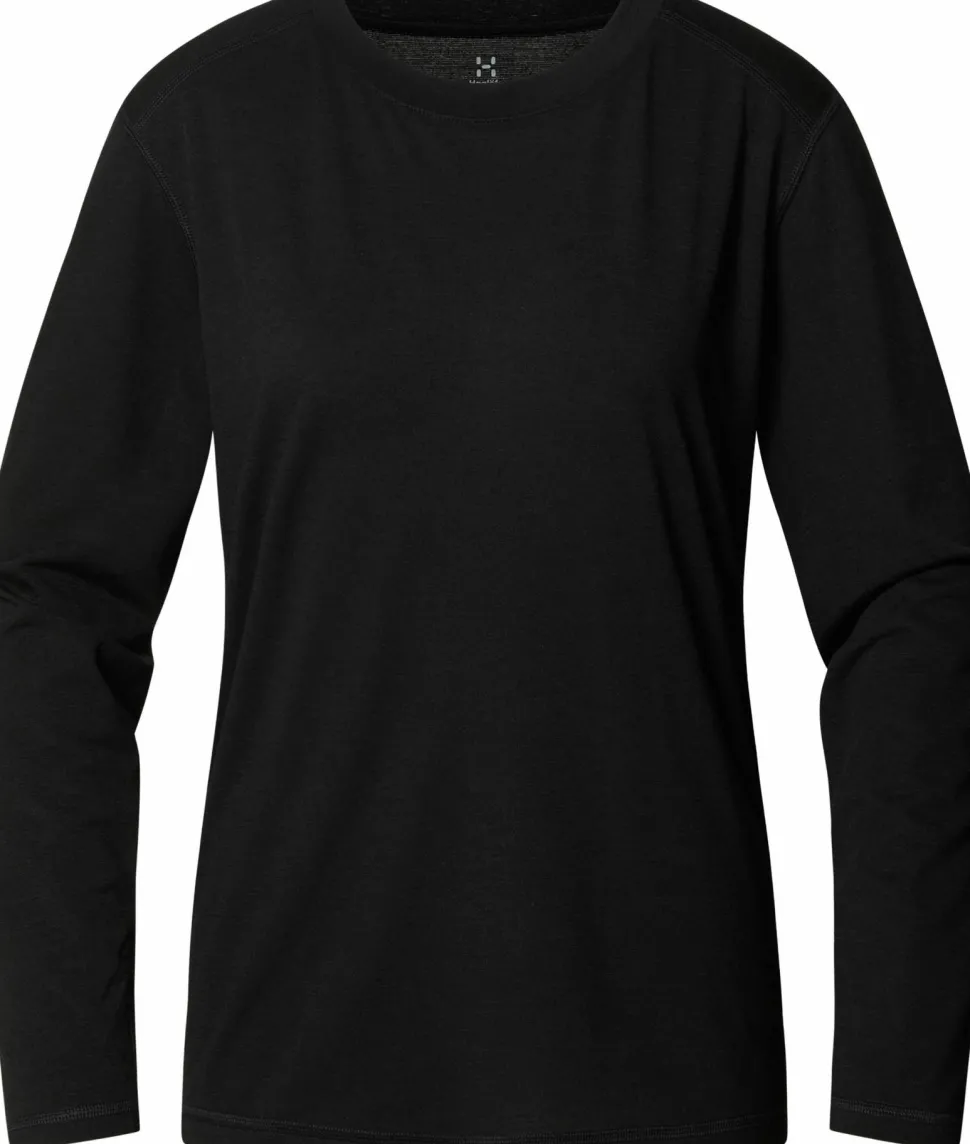 Haglöfs Women's Kaise Wool Long Sleeve Tee True Black