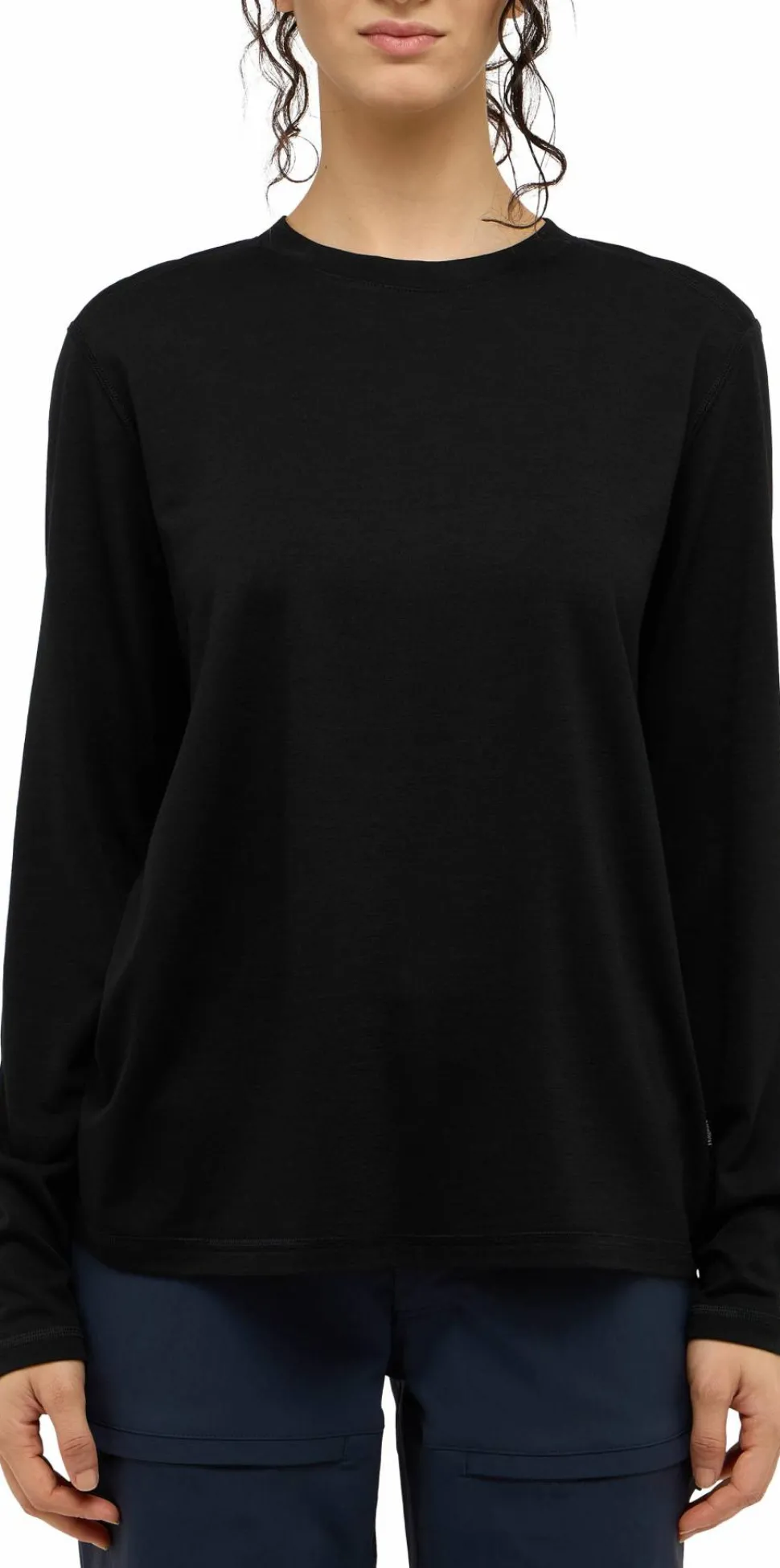 Haglöfs Women's Kaise Wool Long Sleeve Tee True Black
