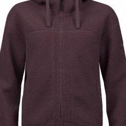 Halti Women's Lykky Fleece Jacket Fudge Maroon Red
