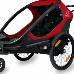 Hamax Outback (+ Bicycle Arm & Stroller Wheel) Red/Black