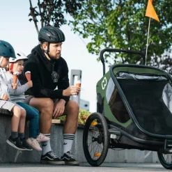 Hamax Outback (+ Bicycle Arm & Stroller Wheel) Green/Black