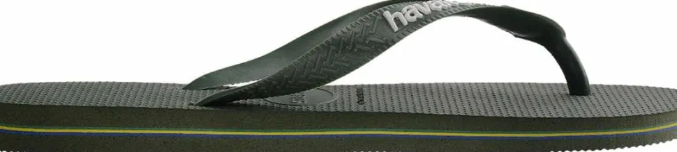 Havaianas Men's Brazil Logo Green Olive/Green Olive
