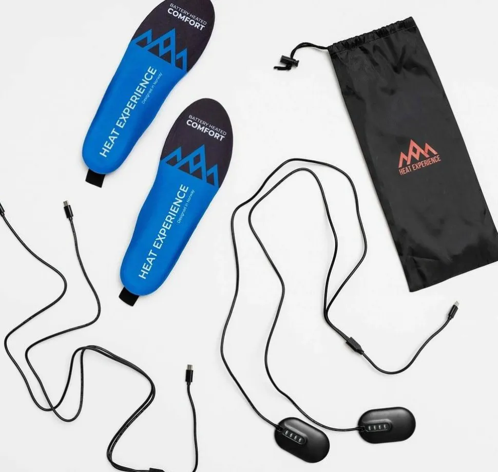 Heat Experience Wireless Charging App Insoles Blue