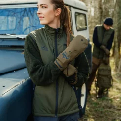 Heat Experience Women's Heated Hunt Vest Olive Green