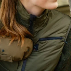 Heat Experience Women's Heated Hunt Vest Olive Green