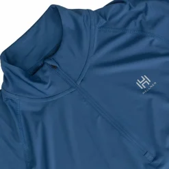 Hellner Men's Core Running Halfzip LS Tee Ensign Blue