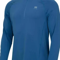 Hellner Men's Core Running Halfzip LS Tee Ensign Blue