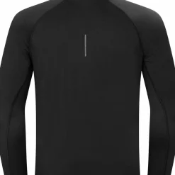 Hellner Men's Core Running Halfzip LS Tee Black Beauty