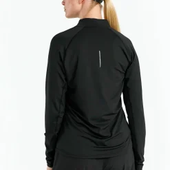 Hellner Women's Core Running Halfzip LS Tee Black Beauty