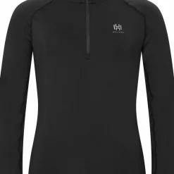 Hellner Women's Core Running Halfzip LS Tee Black Beauty