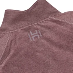 Hellner Women's Nunis Halfzip Long Sleeve Tee Rose Taupe