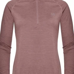 Hellner Women's Nunis Halfzip Long Sleeve Tee Rose Taupe