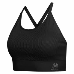Hellner Women's Seamless Tech Sport Bra Black Beauty