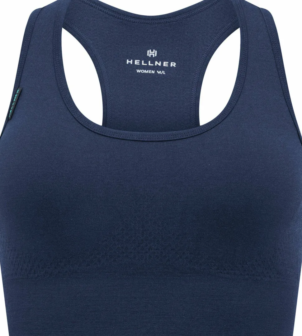 Hellner Women's Wool Tech Seamless Bra Dress Blues