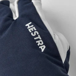 Hestra Army Leather Heli Ski 3-Finger Marine