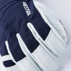 Hestra Army Leather Heli Ski 5-finger Marine