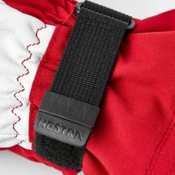 Hestra Army Leather Heli Ski 5-finger Red