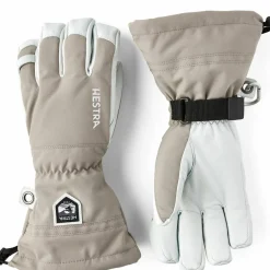 Hestra Army Leather Heli Ski 5-finger Khaki
