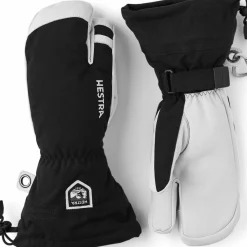 Hestra Army Leather Heli Ski 3-Finger Black