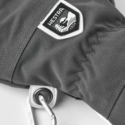 Hestra Army Leather Heli Ski 5-finger Grey
