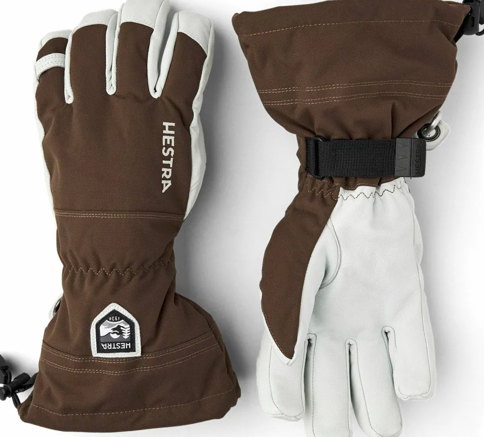 Hestra Army Leather Heli Ski 5-finger Espresso