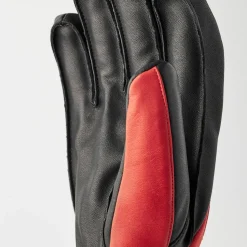 Hestra Army Leather Wool Terry 5-Finger Flame Red