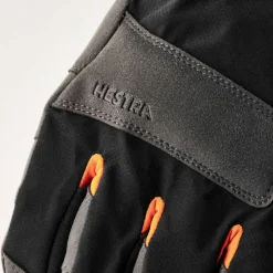 Hestra Ergo Grip Delta HDry - 5 Finger Black/Dark Grey