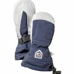 Hestra Juniors' Army Leather Heli Ski Mitt Marine