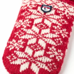 Hestra Kids' Nordic Junior - Mitt Red/Offwhite