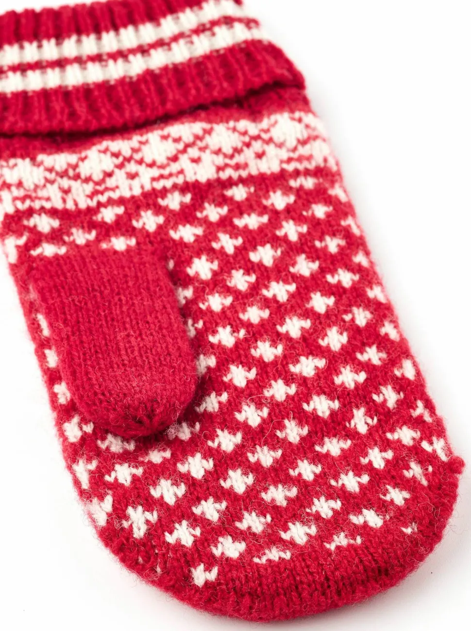 Hestra Kids' Nordic Junior - Mitt Red/Offwhite