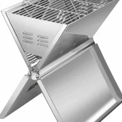 Hällmark Foldable Grill Stainless Steel