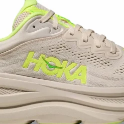 Hoka Men's Bondi 9 Grout/Neon Yuzu