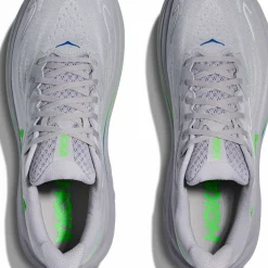 Hoka Men's Clifton 10 Ash Grey / Neon Green