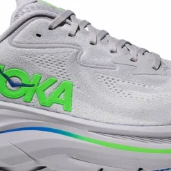 Hoka Men's Clifton 10 Ash Grey / Neon Green