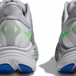 Hoka Men's Clifton 10 Ash Grey / Neon Green