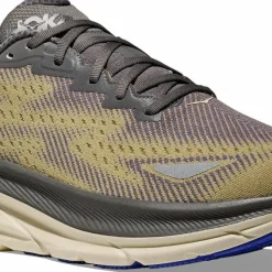 Hoka Men's Clifton 9 GORE-TEX Gravel/Eggshell