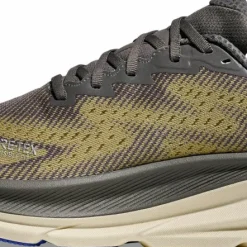 Hoka Men's Clifton 9 GORE-TEX Gravel/Eggshell