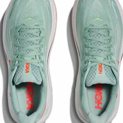 Hoka Men's Clifton 10 Wide Sage/Neon Flame