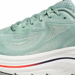 Hoka Men's Clifton 10 Wide Sage/Neon Flame