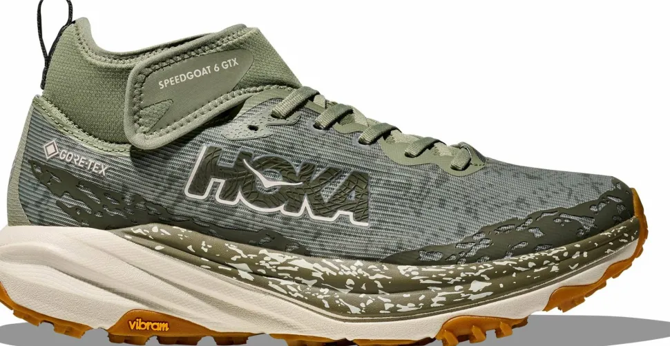 Hoka Men's Speedgoat 6 Mid GORE-TEX Sea Moss/Oat Milk