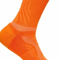 Hoka Unisex Bondi 9 Crew Run Sock Electric Tangerine