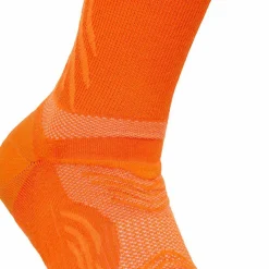 Hoka Unisex Bondi 9 Crew Run Sock Electric Tangerine