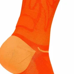 Hoka Unisex Clifton 10 Crew Run Sock Lava