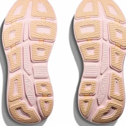 Hoka Women's Bondi 9 Lilac Cream/Tangerine Glow